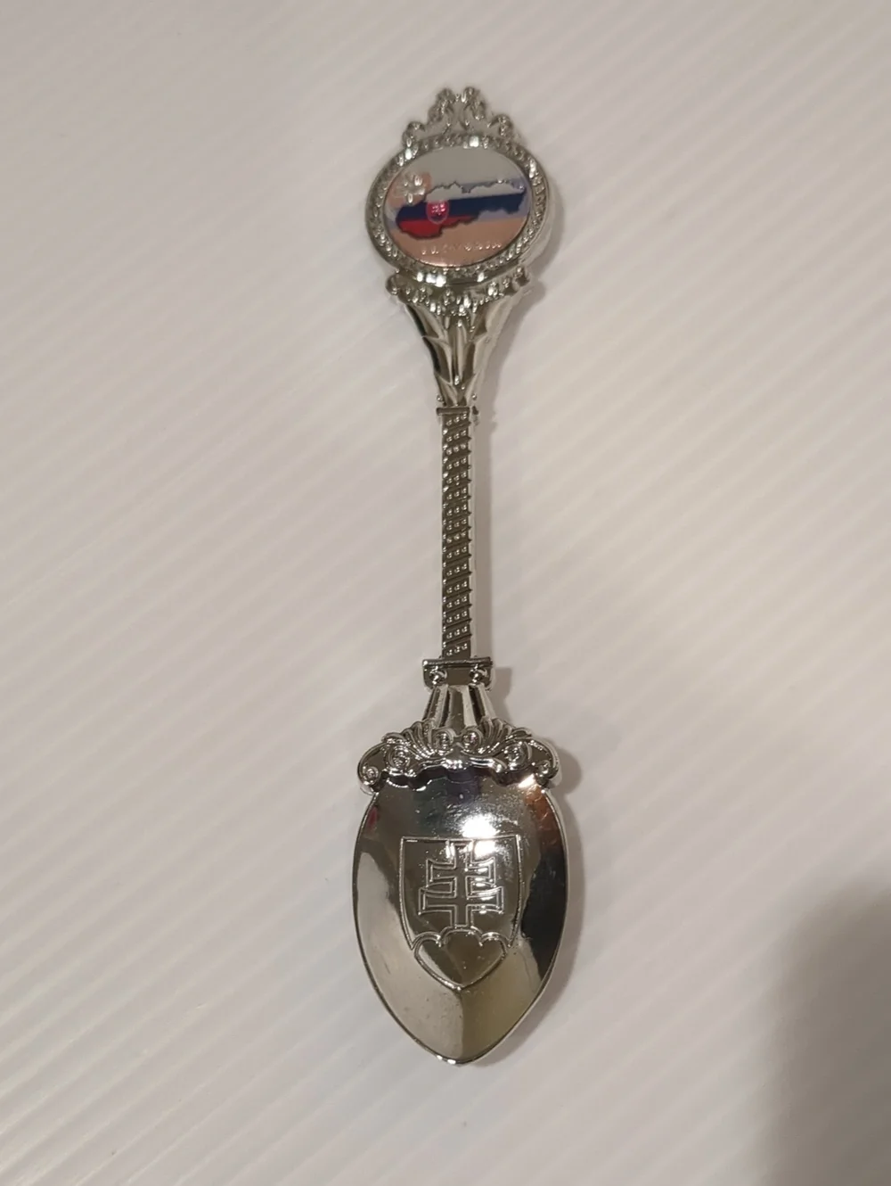 Silver Decorative Collectible Spoon with Crest - From Slovenia